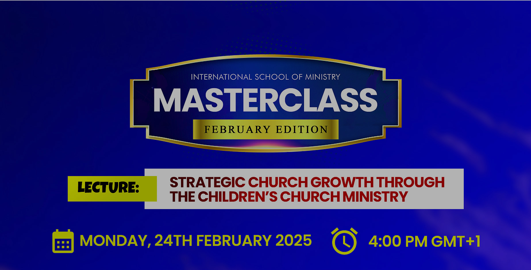 ISM Masterclass February Edition